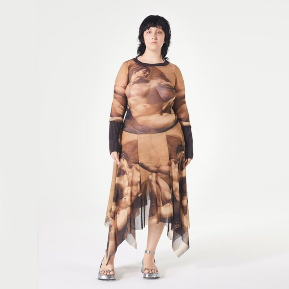 Jean Paul Gaultier La Musee capsule collection The creation of adam dress - Picture 2 of 11